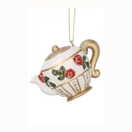 Teapot with Red Roses
