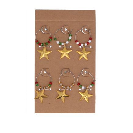 Star Wine Glass Charms