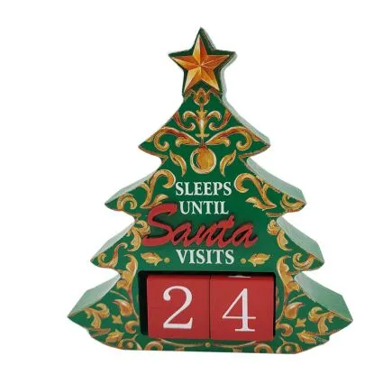 Wooden Christmas Tree Countdown