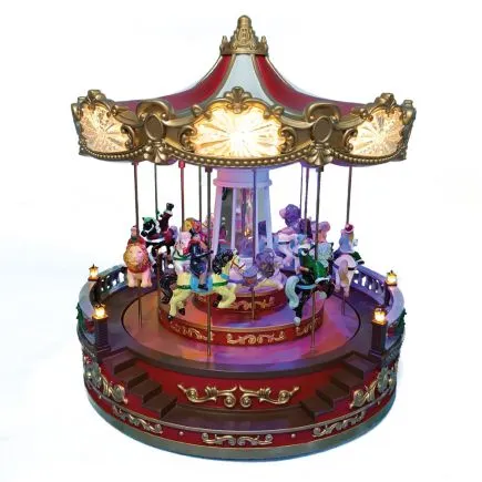 Musical, Rotating Carousel Light Up Ornament