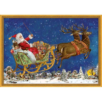 Victorian Christmas Sleigh Advent Calendar