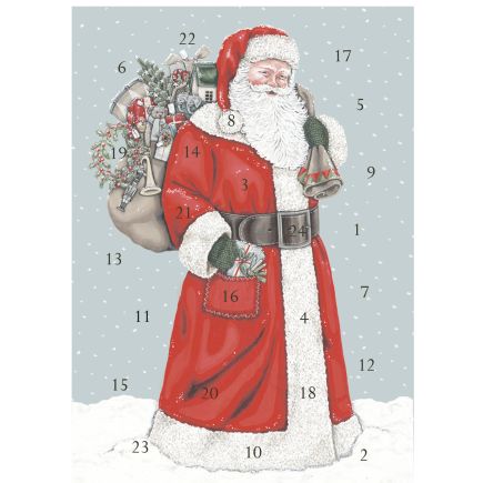 Father Christmas Advent Calendar Card