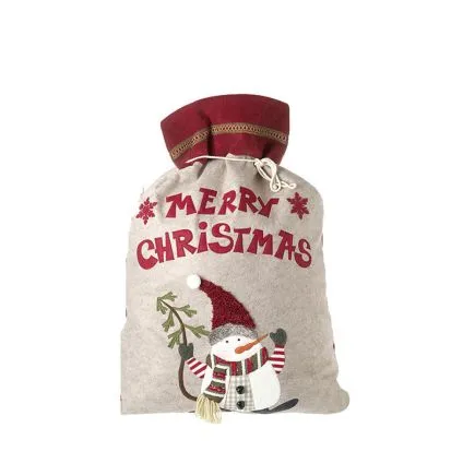 Merry Christmas Snowman Bag