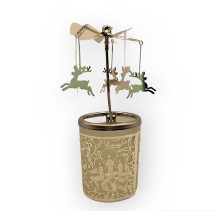 Reindeer Christmas Candle Carousel Spinner