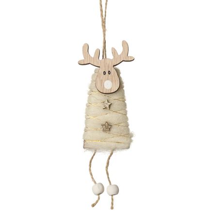 Wooden Hanging Reindeer