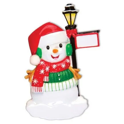 Snowman with Lantern