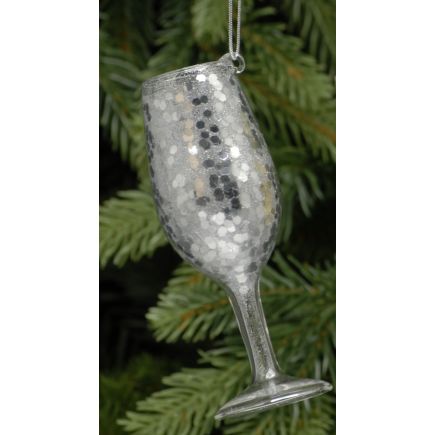 Silver Prosecco Glass