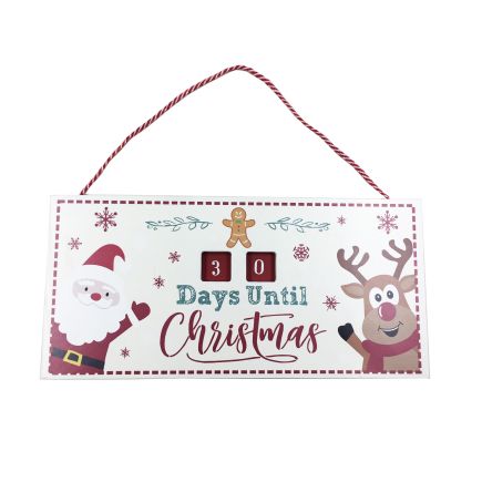 Dear Santa And Rudolph Countdown to Christmas