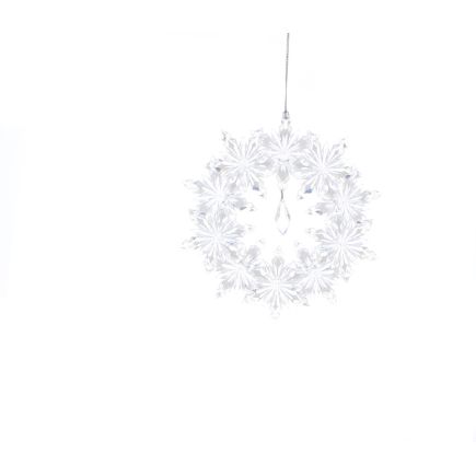 Ice white and silver wreath