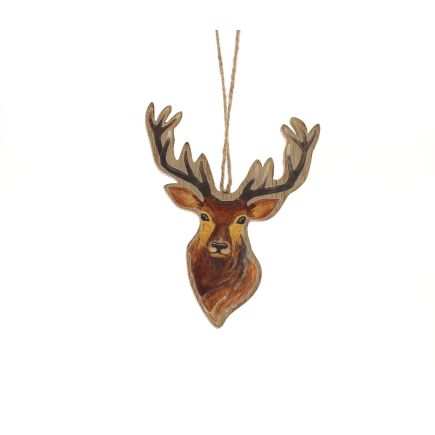 12cm wooden reindeer