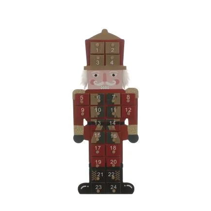 Wooden Nutcracker Advent Calendar