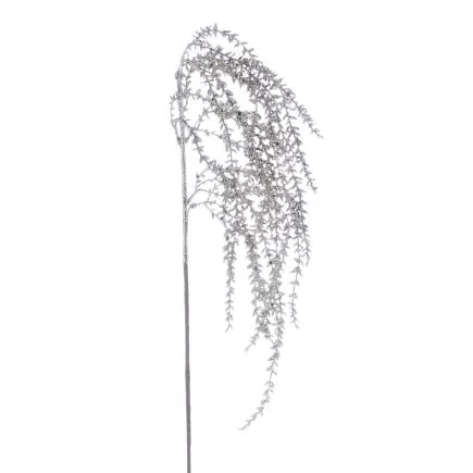 62cm champagne glitter hanging foliage spray