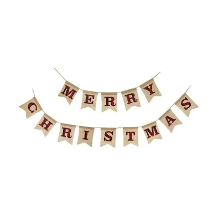 Merry Christmas Fabric Garland