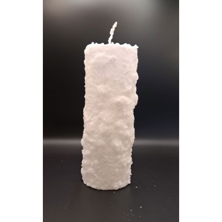 Frosted Large Pillar Candle