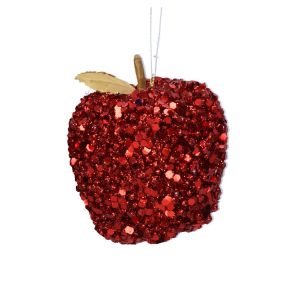 Gisela Graham Red Sequin Apple