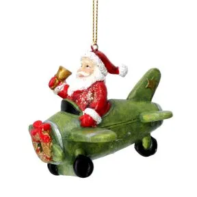 Resin Santa in Plane Dec