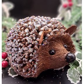 Gisela Graham Twig Glitter Hedgehog Large