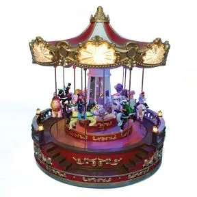 Musical, Rotating Carousel Light Up Ornament