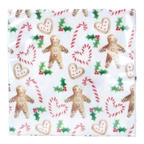 Gingerbread Man Paper Napkins Pack/20