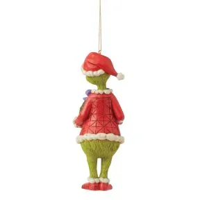 Grinch With Wreath Hanging Ornament