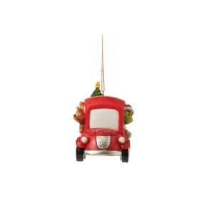 Grinch in a Red Truck Bauble