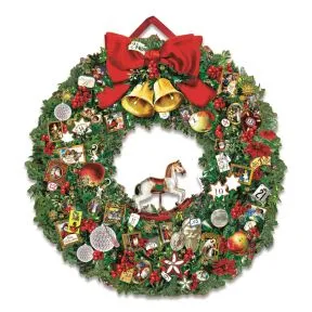 Victorian Christmas Wreath Advent Calendar