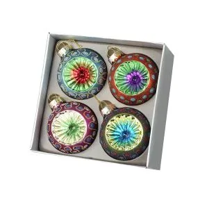 Colourful Traditional Baubles Set