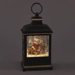 Santa & Deer Water Lantern