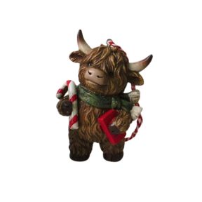 Christmas Highland Cows Standing - Individually Sold