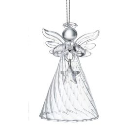 Glass Angel with Crystal Star
