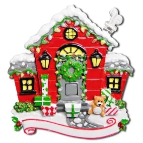Red Christmas House Personalised