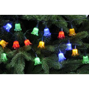Retro Battery Operated Coloured Lights Petal Shape