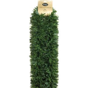 300cm x 15cm 6 ply chunky green pine garland