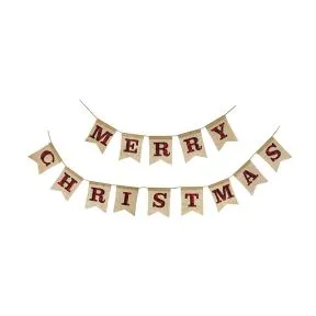 Merry Christmas Fabric Garland