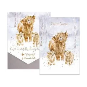 Wrendale 'A Highland Christmas' Notecard Pack