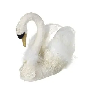 Elegant White Swan Decoration