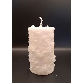 Medium Pillar Frosted Candle