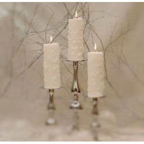 Frosted Large Pillar Candle